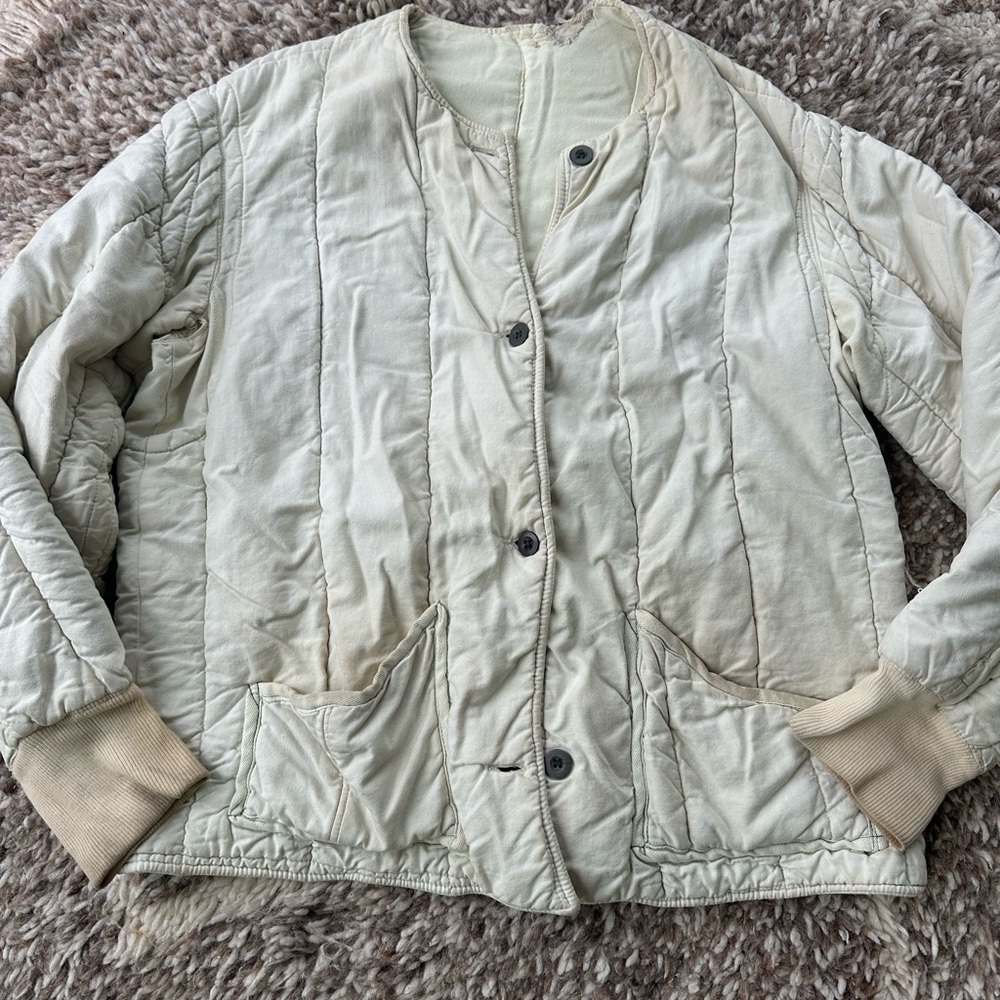 Vintage euro liner jacket 
Fits small-medium 
Cotton, quilted with armpit vents